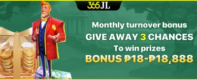 Monthly turnover bonus giveaway with prizes up to ₱18,888